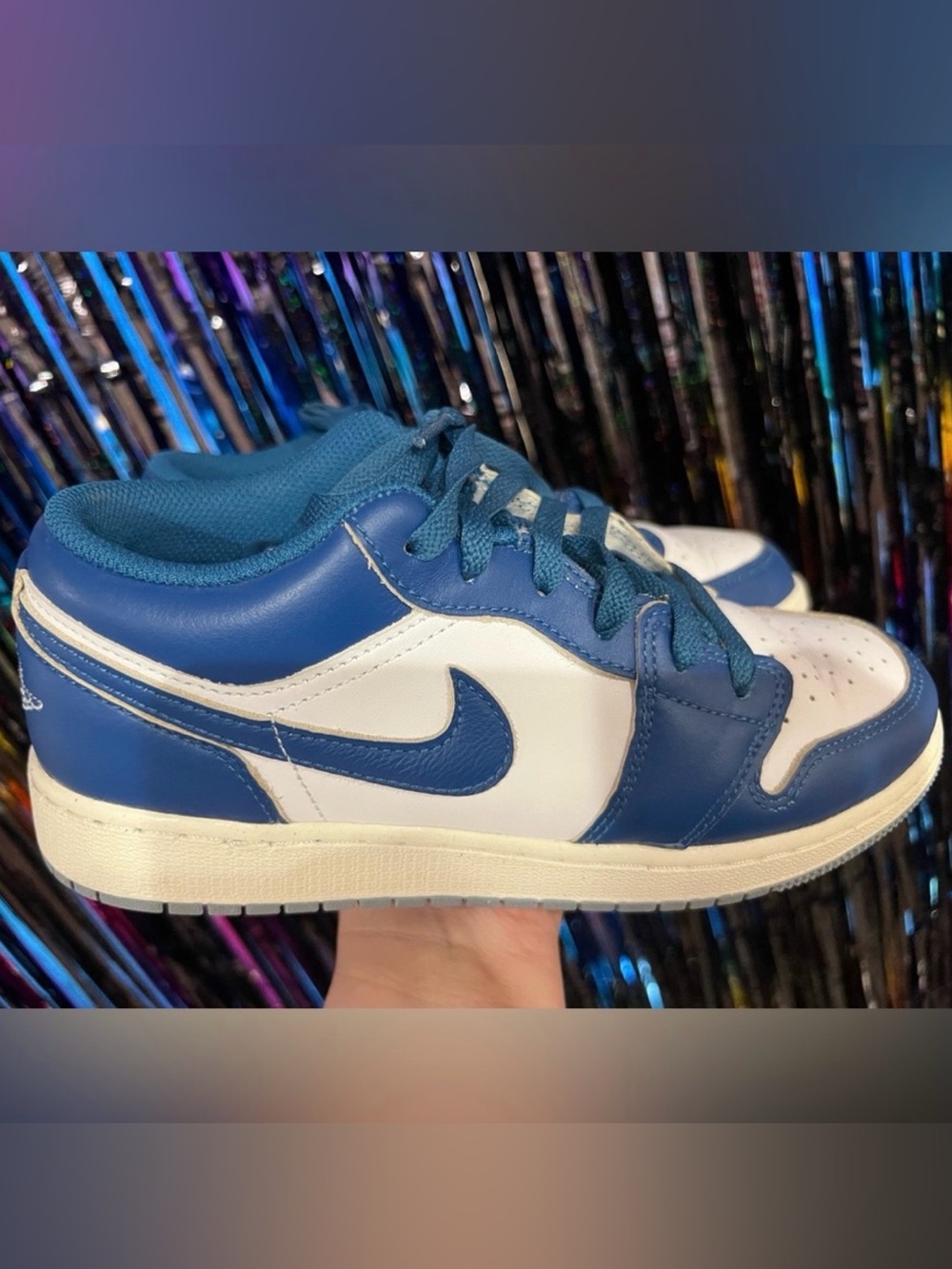 Jordan 1 low se industrial Blue Big Kids size 6 women’s 7 1/2